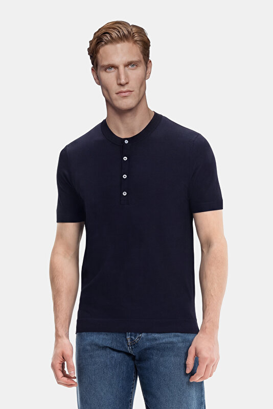 HAKİM YAKALI KISA KOL TRİKO T-SHIRT