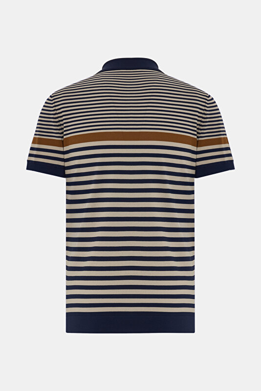 ECRU POLO NECK SHORT SLEEVE TSHIRT 2