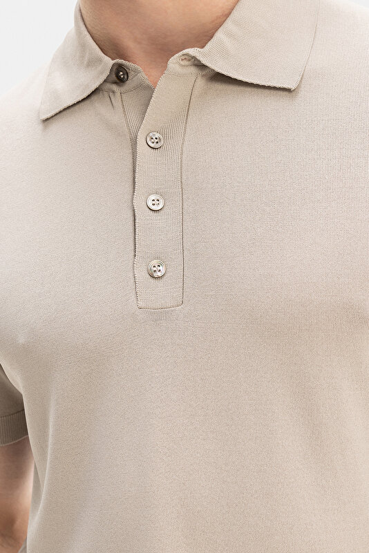 DÜĞMELİ POLO YAKA KISA KOL TRİKO T-SHIRT 3