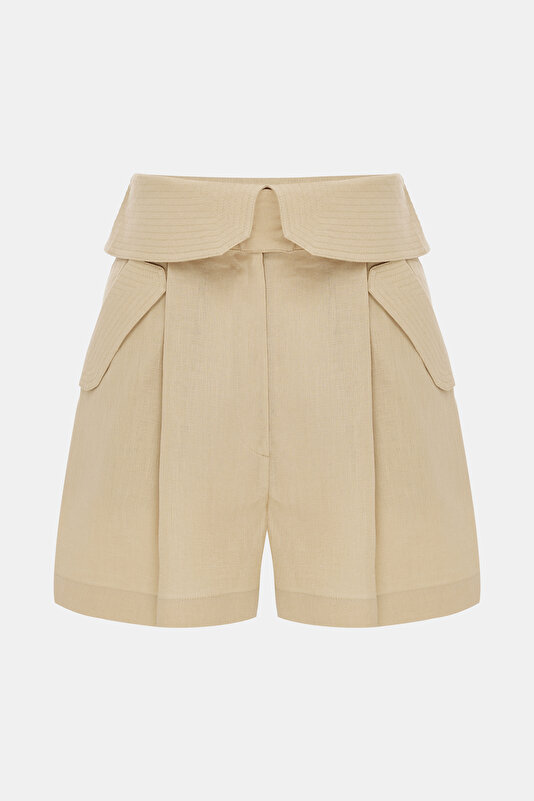 DARK BEIGE SHORTS 3