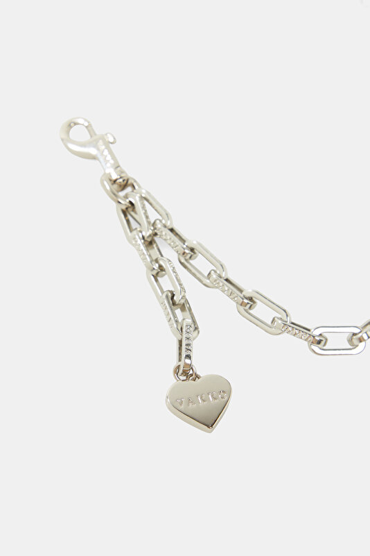 SILVER MONOGRAM BAG ACCESSORY 3