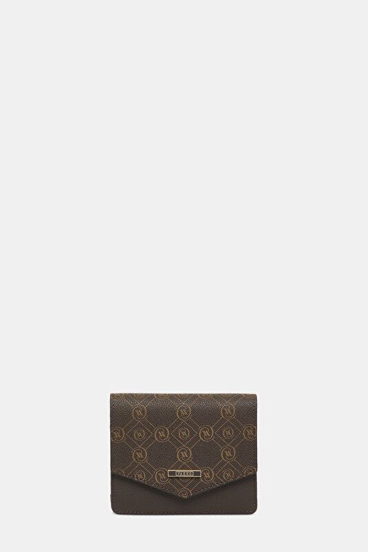KAHVE MONOGRAM CÜZDAN