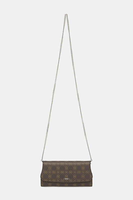 BEIGE MONOGRAM LEATHER WALLET