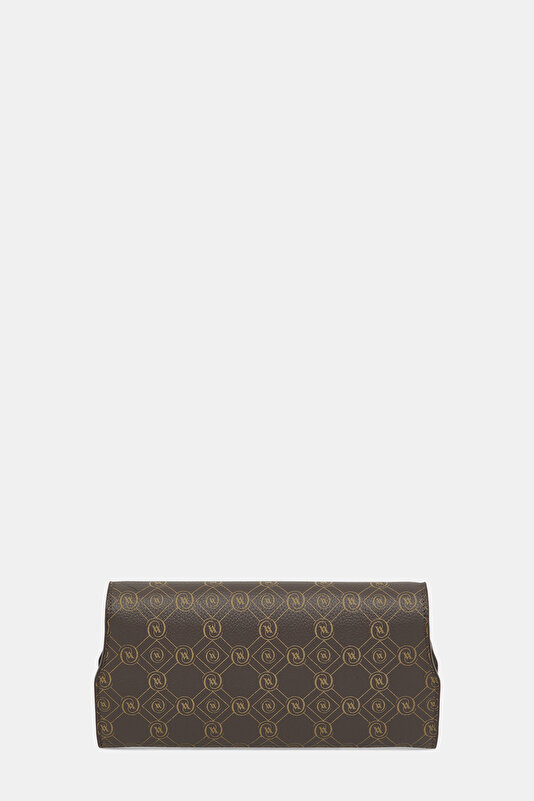 BEIGE MONOGRAM LEATHER WALLET 4