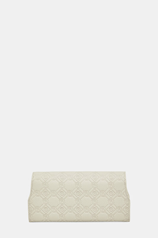 ECRU MONOGRAM LEATHER WALLET 4