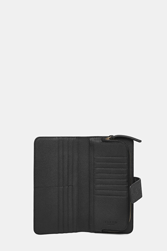 BLACK MONOGRAM WALLET 4