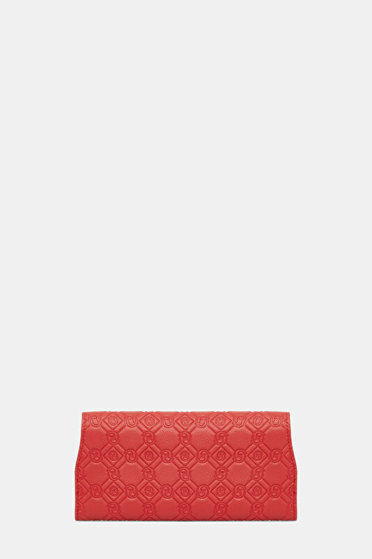 RED MONOGRAM LEATHER WALLET 4