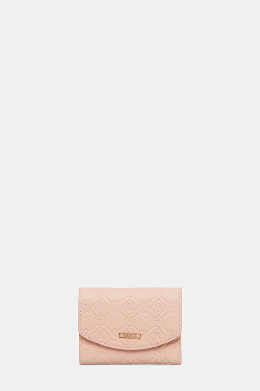 POWDER MONOGRAM LEATHER WALLET