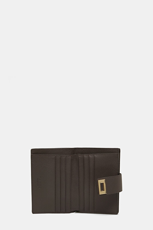 KAHVE MONOGRAM DERİ CÜZDAN 4