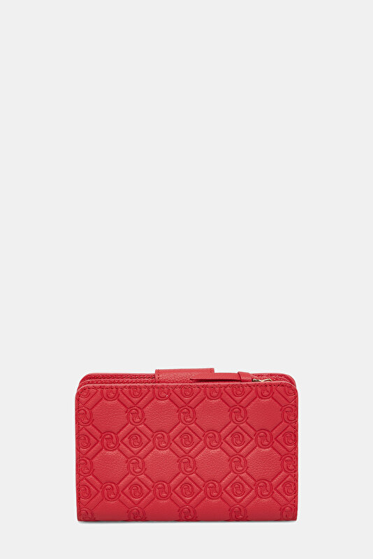 RED MONOGRAM LEATHER WALLET 3