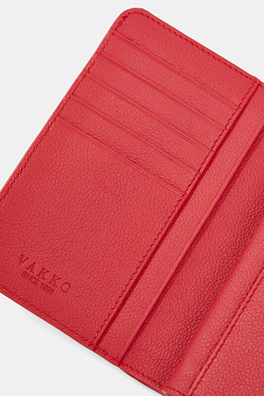 RED MONOGRAM LEATHER WALLET 4