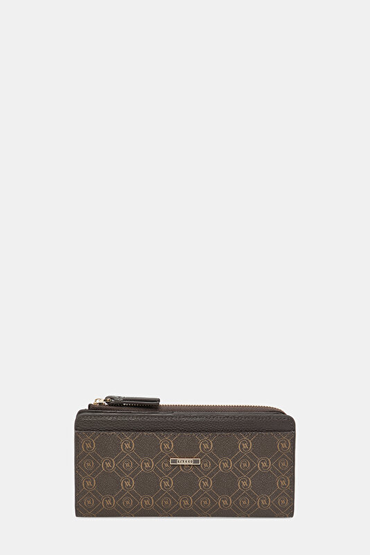 KAHVE MONOGRAM CÜZDAN