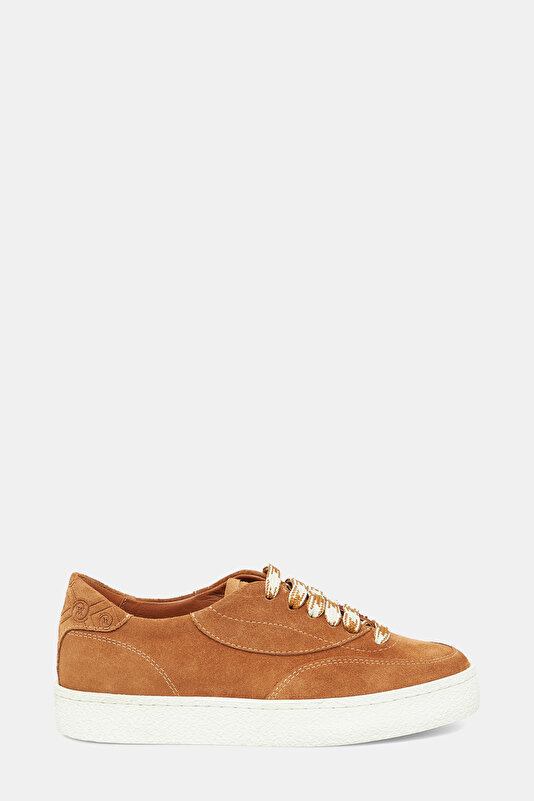 TAN MONOGRAM LEATHER SHOE