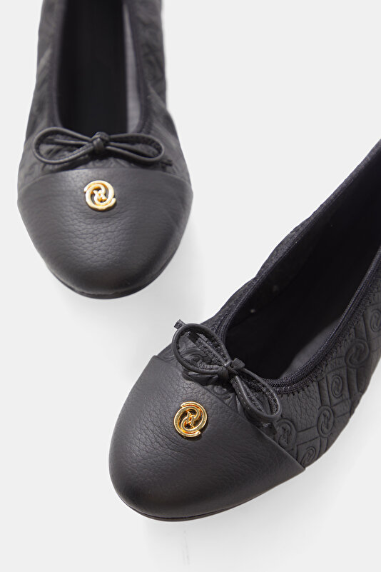 BLACK FLAT SHOES 4