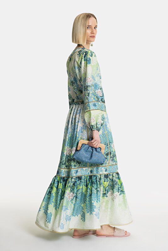 MULTICOLOR LONG SLEEVE DRESS 2