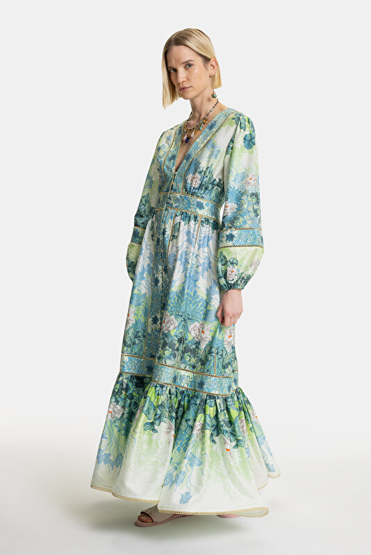 MULTICOLOR LONG SLEEVE DRESS 4