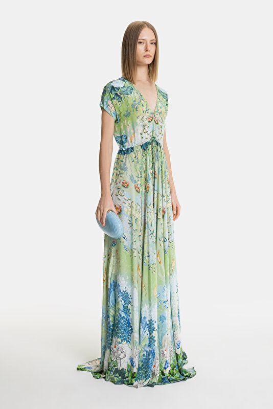 MULTICOLOR SHORT SLEEVE DRESS