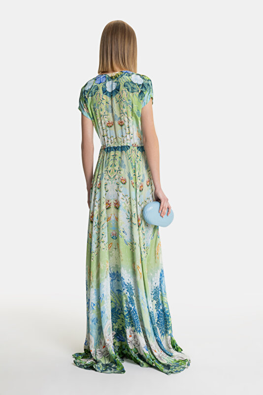 MULTICOLOR SHORT SLEEVE DRESS 2
