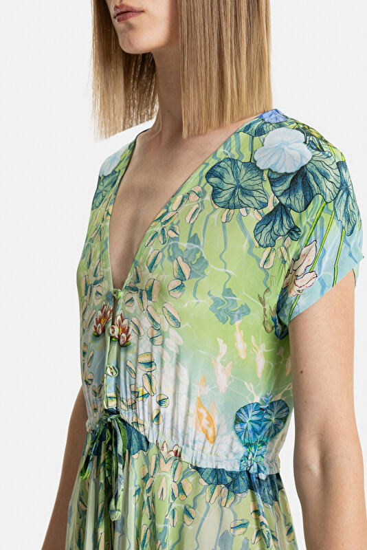MULTICOLOR SHORT SLEEVE DRESS 3