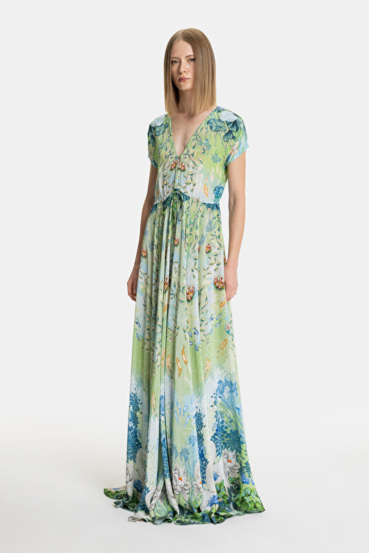MULTICOLOR SHORT SLEEVE DRESS 4