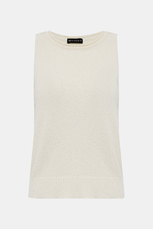 ECRU BASIC / ROUND NECKLINE TRICOT 4
