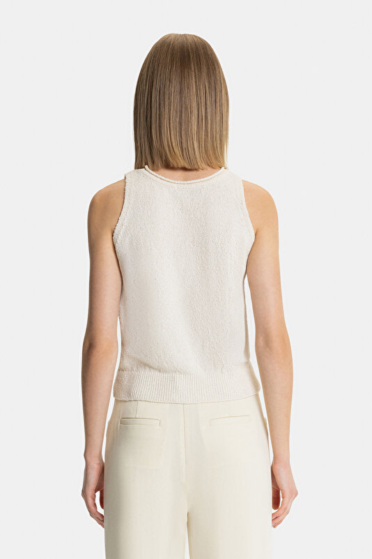ECRU BASIC / ROUND NECKLINE TRICOT 2