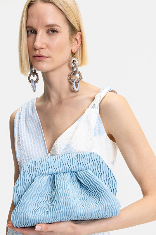 BLUE SLEEVELESS DRESS 4