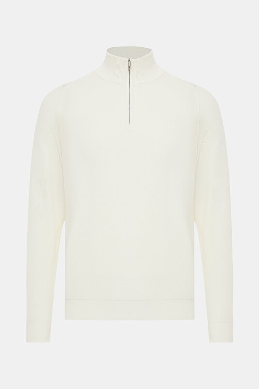 ECRU 1/2 TURTLENECK TRICOT