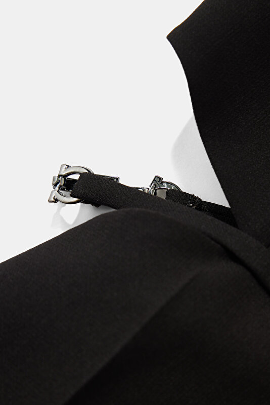 BLACK SQUARE SLEEVELESS SUSPENDER JUMPSUIT 4