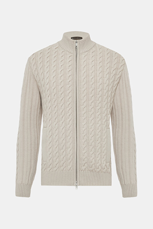 BEIGE KNITTING DESIGN TRICOT