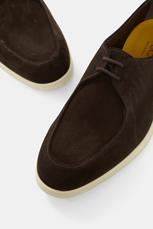 BAĞCIKLI SÜET DERİ SNEAKER 4