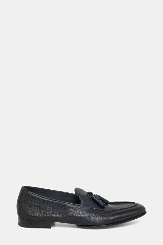 PÜSKÜLLÜ DERİ LOAFER