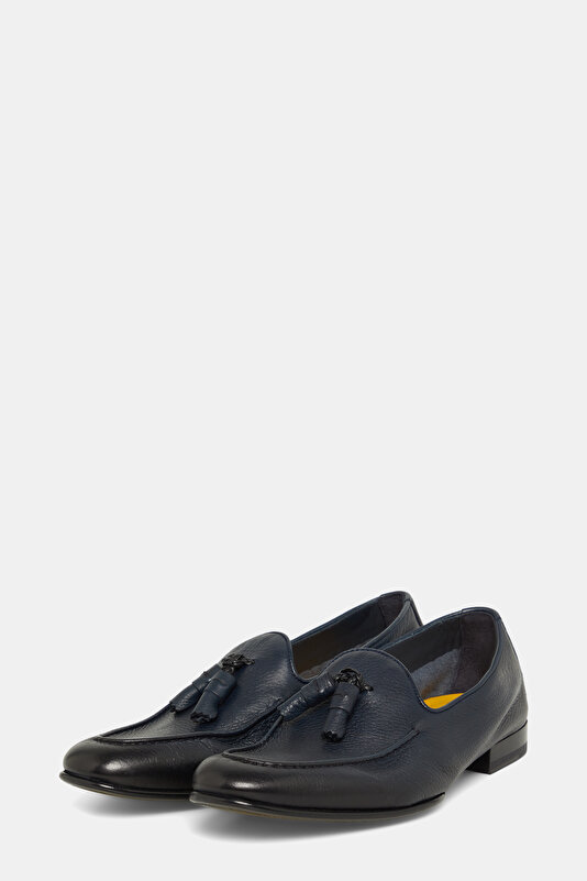 PÜSKÜLLÜ DERİ LOAFER 2