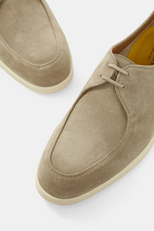 BAĞCIKLI SÜET DERİ SNEAKER 4