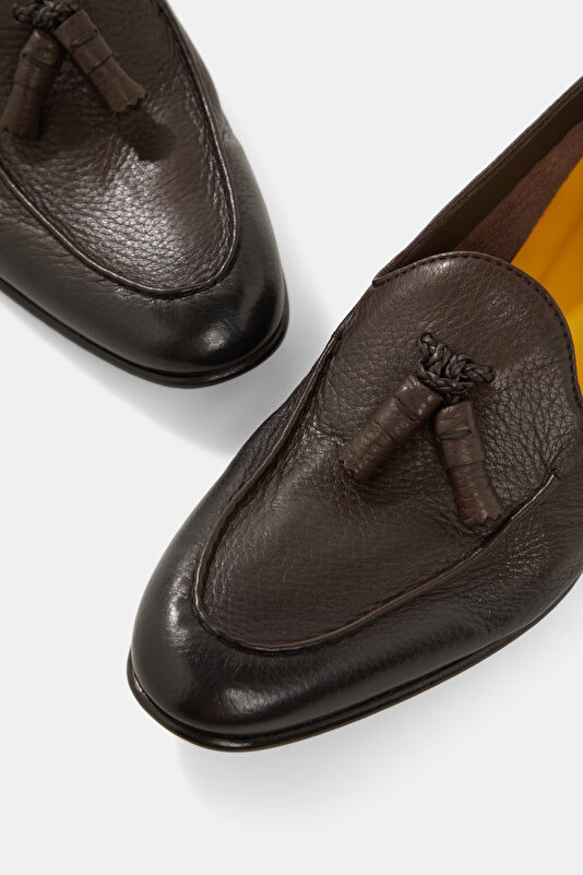 PÜSKÜLLÜ DERİ LOAFER 4
