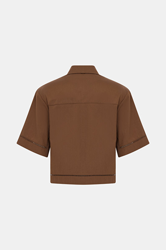 BROWN SHORT SLEEVE SHIRT 2