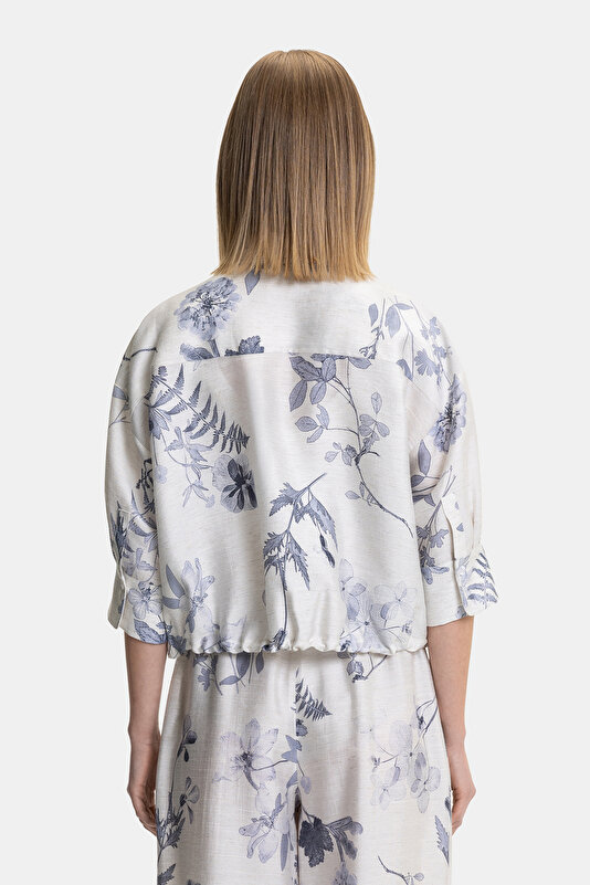 BLUE 3/4 SLEEVES SHIRT 2