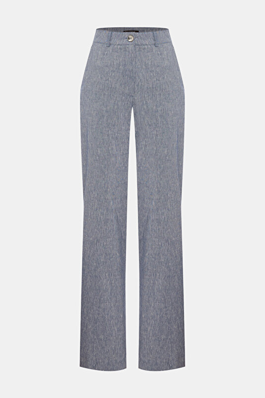 NAVY BLUE STRAIGHT CUT TROUSERS