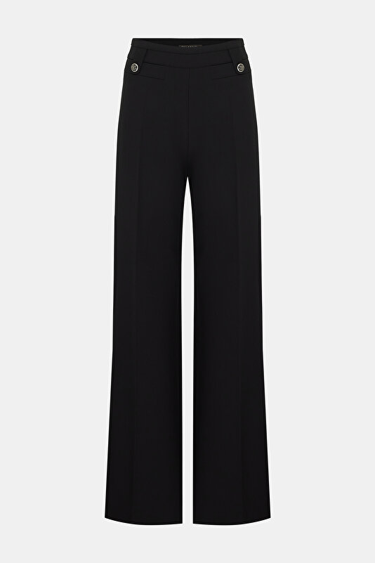 BLACK STRAIGHT CUT TROUSERS 4