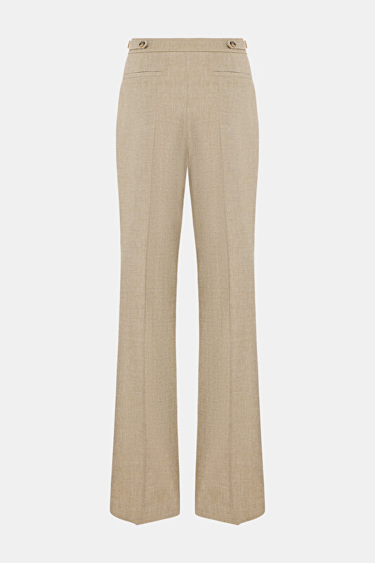 BEIGE STRAIGHT CUT TROUSERS 2