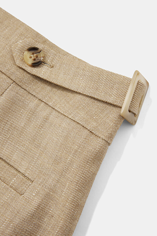BEIGE STRAIGHT CUT TROUSERS 4