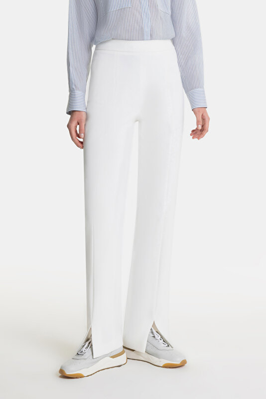 ECRU SKINNY LEG TROUSERS 2