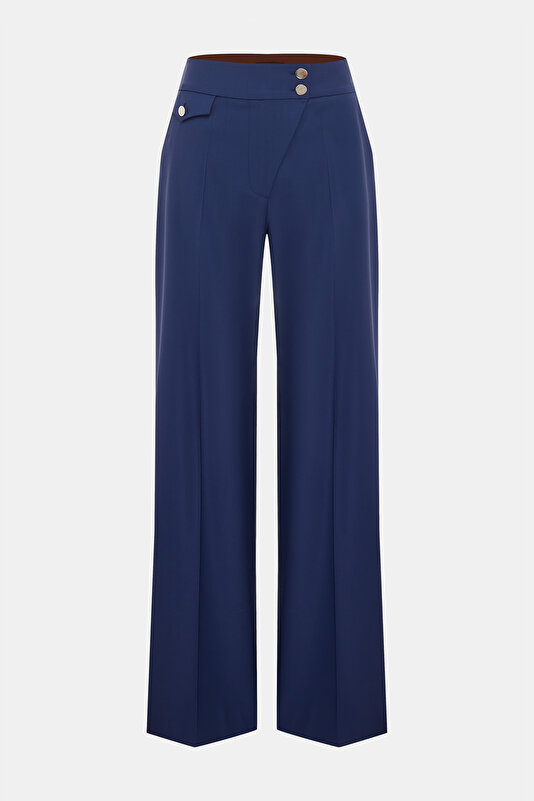TAN STRAIGHT CUT TROUSERS