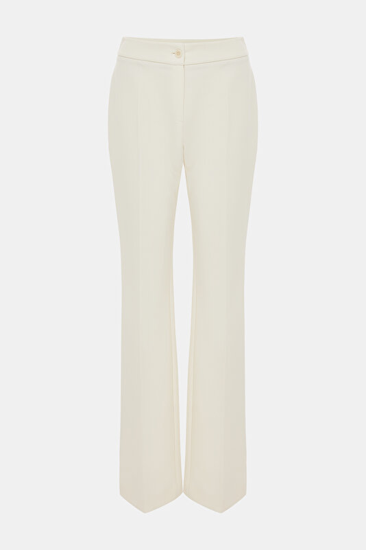 ECRU SKINNY LEG TROUSERS 4