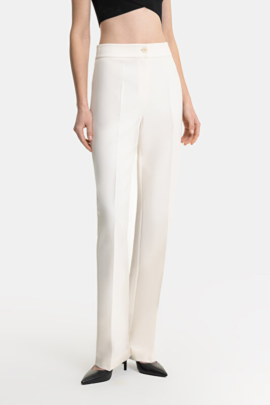 ECRU SKINNY LEG TROUSERS 2