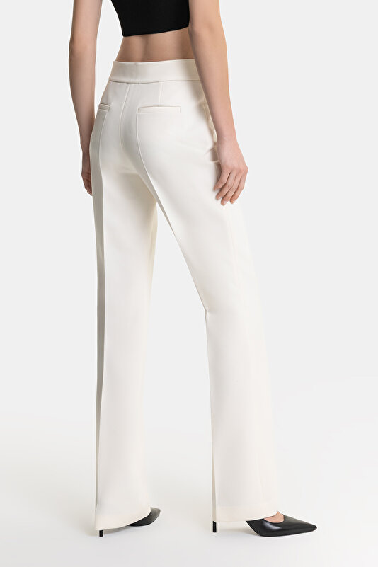 ECRU SKINNY LEG TROUSERS 3
