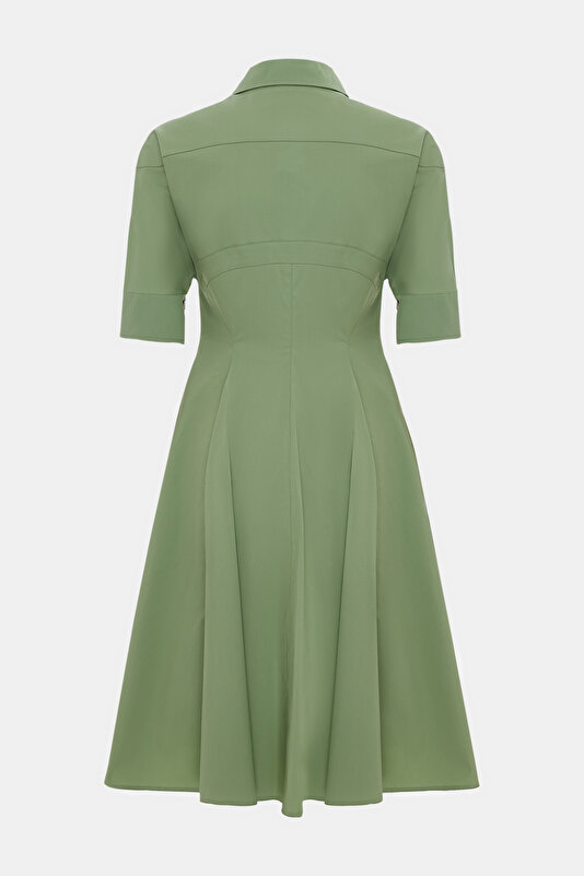 MINT SHORT SLEEVE BELOW THE KNEE DRESS 2