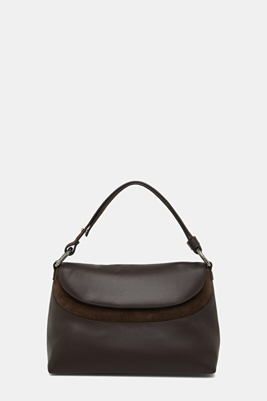 SILVER LEATHER BAG