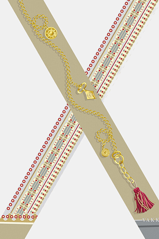SILVER OBJECT DESIGN TWILL FOULARD 3