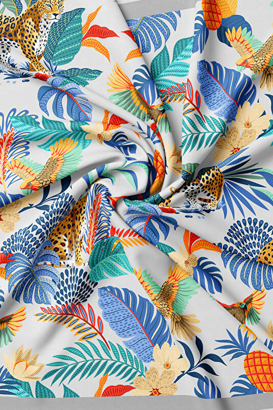 DARK BLUE ANIMAL FIGURED TWILL GAVROŞ 2